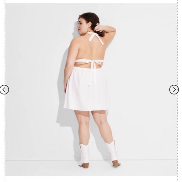 Women's Tie Back Mini Fit and Flare Dress - Wild Fable - Picture 3 of 6